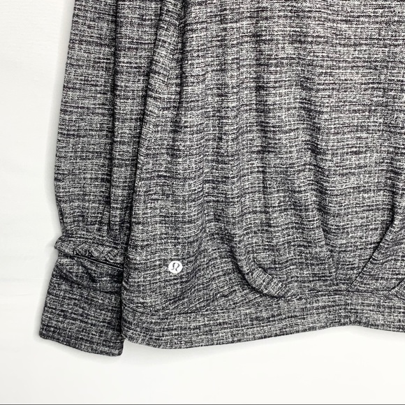 Lululemon Extra Mile Hoodie Black/White Size 6 - Picture 10 of 15